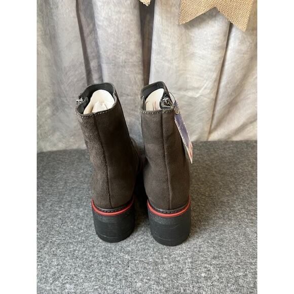 Bos. & Co. Zap Womens Gray Suede Zipper Ankle & Booties Boots EU 41, US 9.5 - Picture 3 of 8